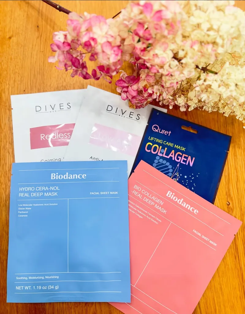 Maski w płacie — domowa pielęgnacja polecana przez Sylbi